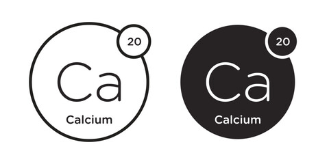 Fototapete - Calcium icon symbol concept. Icons for web and mobile.