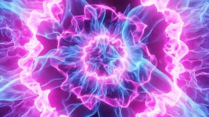 Wall Mural - Energy bursts in dark space for effect