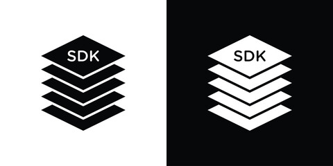 SDK icon symbol sign, vector, eps 10