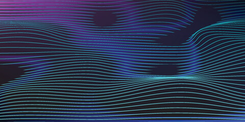 Wall Mural - Abstract technology waving particles mesh background design. Abstract wave moving dots flow particles, hi-tech and big data digital background for brochures, flyers, business card, banner.Vector EPS10