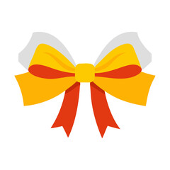 Poster - A Delightful Bow Illustration with Playful Colors and a Cheerful Design, Perfect for Adding a Touch of Whimsy to Any Project with its Unique and Eye-Catching Style