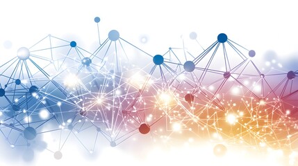 Poster - Abstract network graphic with interconnected nodes and lines.