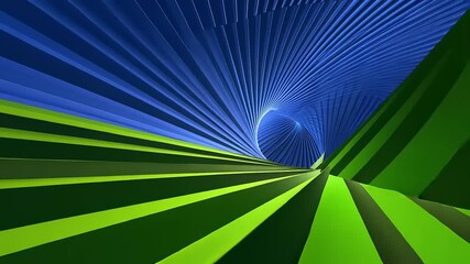 Abstract spiral tunnel design with vibrant colors