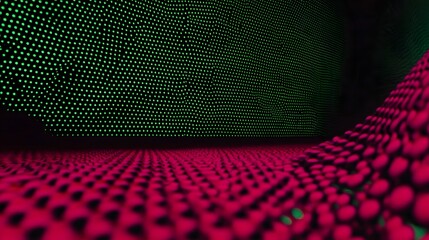 Poster - Abstract digital backdrop with glowing dots and textured surface.