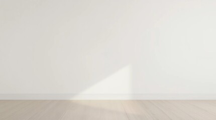 Poster - Modern empty room with concrete floor and large window 