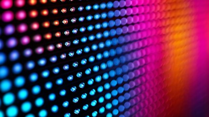 Poster - Vibrant LED Light Display: Abstract Background Texture for Design