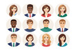 © Murshida - Diverse Portrait Collection: A colorful array of individuals, each portrayed in a unique and friendly headshot style.