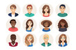 © Murshida - People Avatar Icons: A set of illustrated avatars, representing a diverse range of individuals, each framed within a minimalist circular design, conveying versatility and connection.