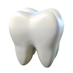 Aufkleber - 3d render of a healthy human molar tooth isolated on a black background