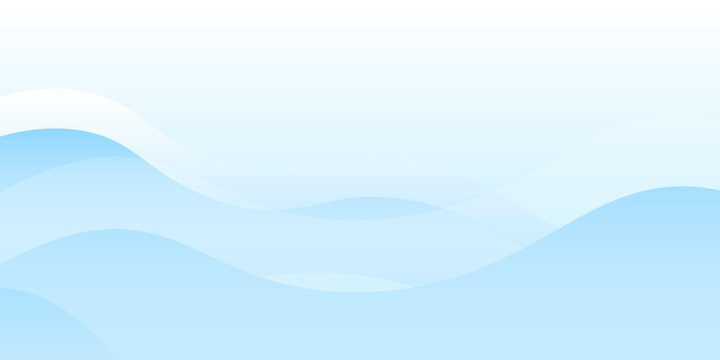 Modern white wavy glowing lines on a blue background simple abstract modern