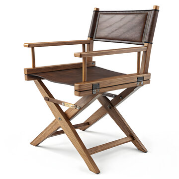 directors chair 3d rendering isolated on white background