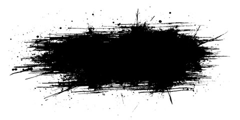 Poster - Vector stylish scratches grunge with a rough brushes design