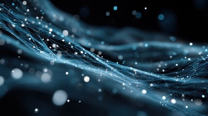 Fototapete - Abstract digital wave