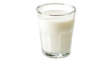 Glass of Milk, isolated on transparent background