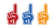 © MochRibut - Fan glove icon number 1 (one) with raised finger