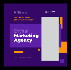 Wall Mural - Social media post for digital marketing agency