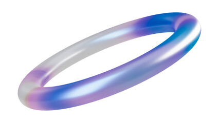 Fototapete - 3d Torus or Ring Tosca, realistic rendering of 3d geometry shape object