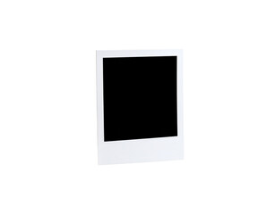 Leinwandbilder - Blank white instant camera photo frame with a classic square format and thick bottom border.