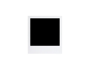 Leinwandbilder - Blank white instant photo frame with a classic square format and thick bottom border 2.