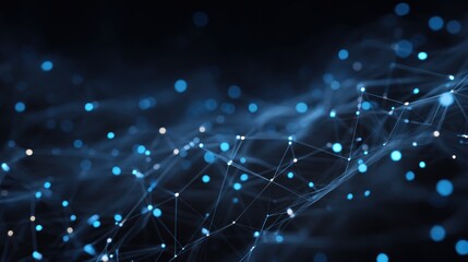 Poster - Abstract digital network illustration