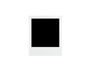 Leinwandbilder - Single blank instant photo frame with a classic textured white border.