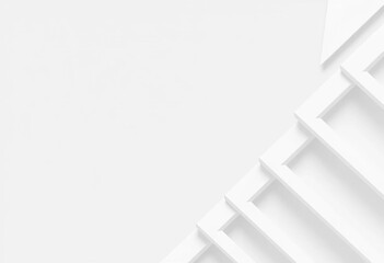 Poster - Abstract geometric background with white and gray shapes, creating a modern and minimalist design,  stylish,  card
