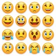 © Zilan - Diverse range of yellow emoji expressions reflecting various emotional states and feelings