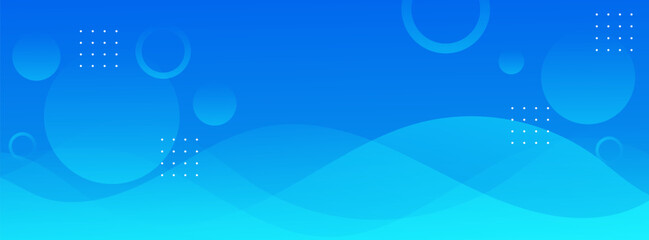 Leinwandbilder - modern banner background blue gradations waves line shape.geometric shape.abstract .vector eps 10