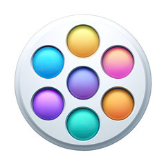 Leinwandbilder - Colorful Circles Abstract