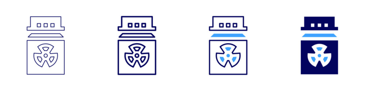 Evolutionary biology icon in 4 different styles. Thin Line, Line, Bold Line, Duotone. Duotone style. Editable stroke