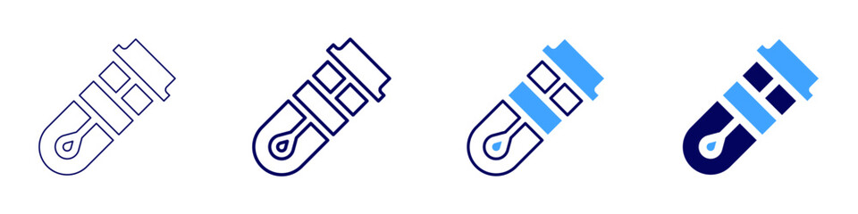 Poster - Redox reaction icon in 4 different styles. Thin Line, Line, Bold Line, Duotone. Duotone style. Editable stroke