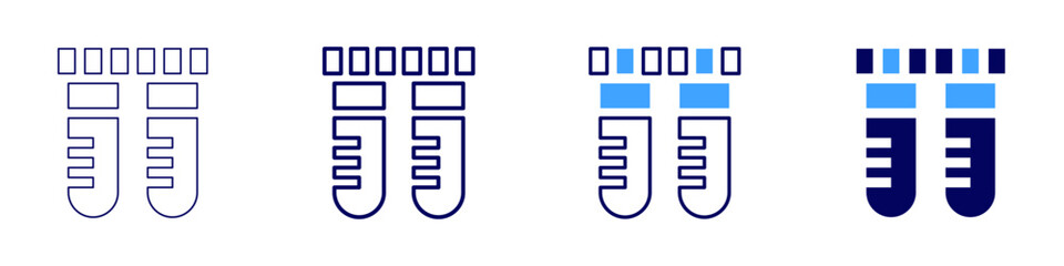 Poster - Reflux setup icon in 4 different styles. Thin Line, Line, Bold Line, Duotone. Duotone style. Editable stroke