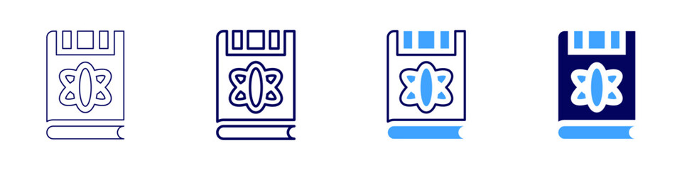 Poster - Scientific analysis icon in 4 different styles. Thin Line, Line, Bold Line, Duotone. Duotone style. Editable stroke