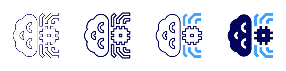 Poster - Scientific evidence icon in 4 different styles. Thin Line, Line, Bold Line, Duotone. Duotone style. Editable stroke