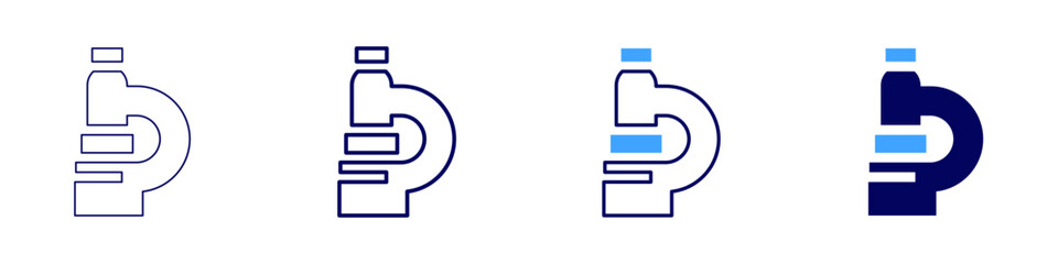 Poster - Scientific theory icon in 4 different styles. Thin Line, Line, Bold Line, Duotone. Duotone style. Editable stroke
