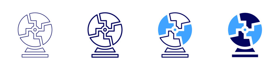 Poster - Social dynamics icon in 4 different styles. Thin Line, Line, Bold Line, Duotone. Duotone style. Editable stroke