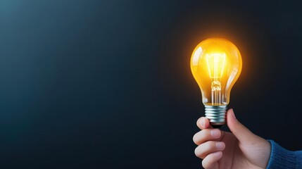 Poster - Bulb in hand