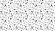 © Decent Discoveries - A dense scattering of black question marks on a white background creating a pattern effect look 100 chr