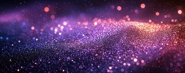 Poster - Shimmering purple and pink glitter creates a dazzling and magical background