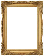 © NFT - antique gold picture frame. vintage style different shape frame. floral design frame