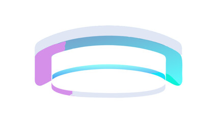 Poster - Abstract gradient circle ring design vector illustration for modern background and wallpaper use case is here