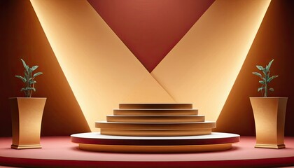 Poster - 3D rendered podium for your product showcase. 8