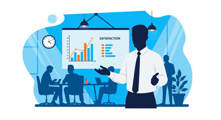 Poster - Corporate Presentation Demonstrating Improved Satisfaction Levels Among Team Members