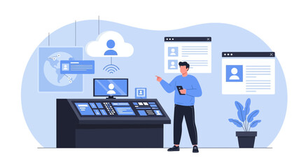 Poster - Data Management On The Cloud Computing Platform With The Control Panel