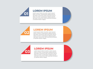Aufkleber - Timeline infographic design element and number options. Business concept with 3 steps.