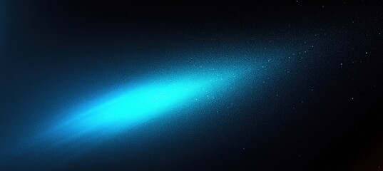 Wall Mural - Cyan Light Streaks with Sparkle Dust on Dark Cosmic Gradient Background