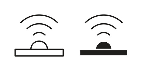 Infrared icon line style graphic design .editable vectors.