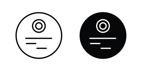 Fototapete - Death star icon line style graphic design .editable vectors.