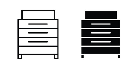Fototapete - Copier icon line style graphic design .editable vectors.