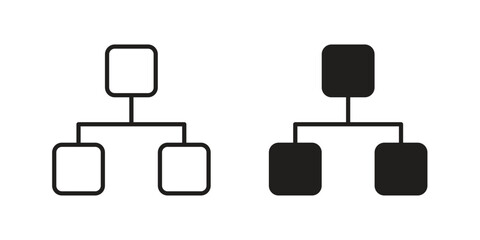 Fototapete - classification icon line style graphic design .editable vectors.